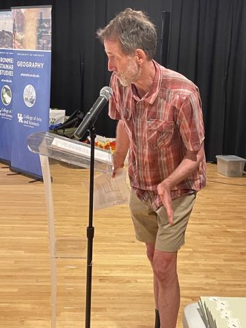 Tony Stallins presents special ENS awards.